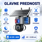 Dvostruka Rotirajuća Solarna 4G Kamera