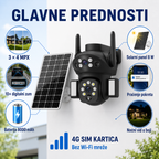 X7 Trostruka Solarna 4G Kamera