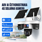 AOV AI Četvorostruka 4G Solarna Kamera