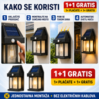 Solarna Zidna Lampa Sa senzorom Pokreta ( 1+1 Gratis )