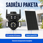X7 Trostruka Solarna 4G Kamera