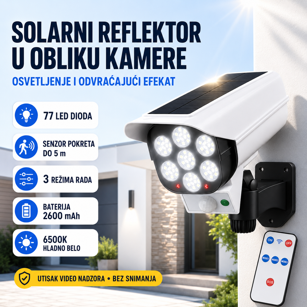 Solarni Reflektor - Lažna Kamera