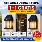 Solarna Zidna Lampa Sa senzorom Pokreta ( 1+1 Gratis )
