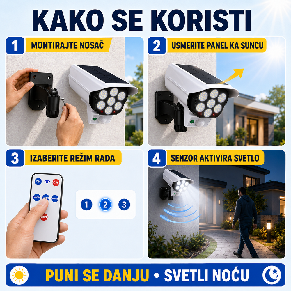 Solarni Reflektor - Lažna Kamera