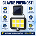 Solarni LED Reflektor za Dvorišta i Parking - SolarFlux 6