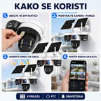 AOV AI Četvorostruka 4G Solarna Kamera