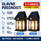 Solarna Zidna Lampa Sa senzorom Pokreta ( 1+1 Gratis )