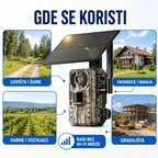 Fiksna 4G Solarna Lovačka Kamera