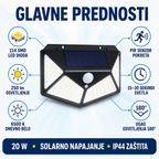 Solarni Led Reflektor - 180 Stepeni