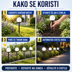 4 Solarne Lampe za Dvorište i Baštu