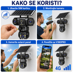 Solarna Trostruka 4G Kamera TP 3010